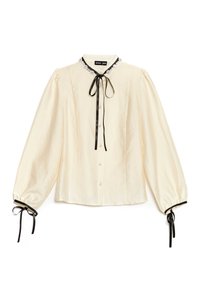 ENCORE TRIM BLOUSE - Košilová halenka  - ivory