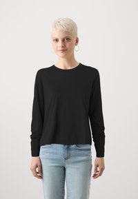 GAP Petite VINTAGE SET IN CREW - Camisola de manga comprida - black