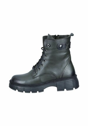 Lace-up ankle boots - grün