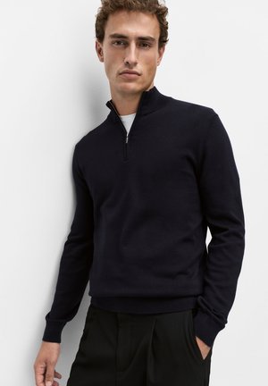 Bläck, MENTON HALF ZIP - Jumper - navy