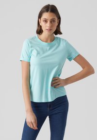 Vero Moda 2ER PACK PAULA - Basic T-shirt - blau rosa