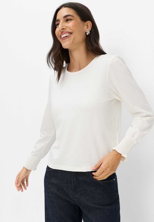 BRAX, STYLE CAITLIN L - T-shirt à manches longues - soft ecru