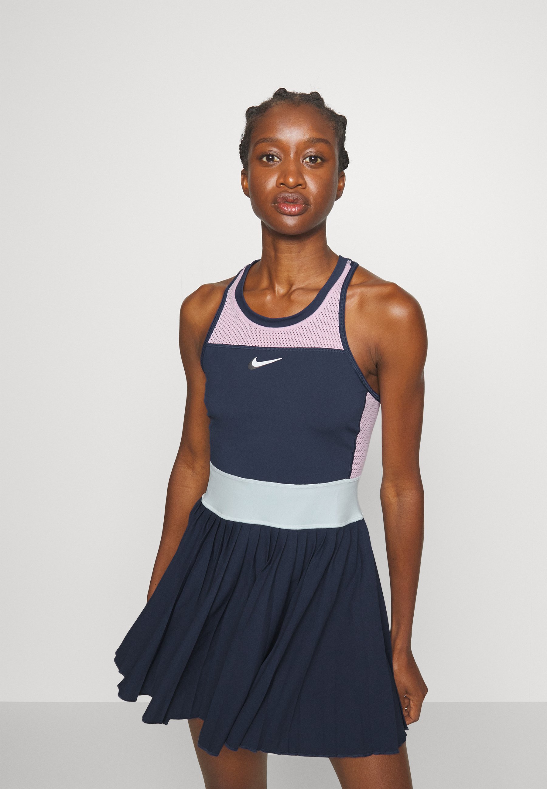 conocido Converger Llevando Nike Performance SLAM DRESS - Sports dress - midnight navy/light arctic  pink/white/dark blue - Zalando.co.uk