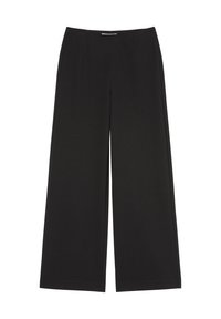 WIDE FITTED AT WAIST WITH DARTS - Kalhoty - black