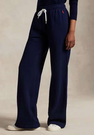 Polo Ralph Lauren DRAWSTRING FLEECE WIDE-LEG SWEATPANT - Tracksuit bottoms - cruise navy