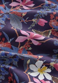 Next REGULAR FIT KEW COLLECTION FLORAL LONG SLEEVE SINGLE CUFF  - Overhemd - dark purple