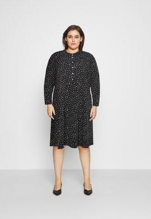 SPOT SHIRT DRESS - Denní šaty - black