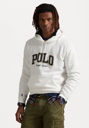 LOGO FLEECE HOODIE - Jersey con capucha - white