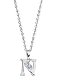 Lotus Silver BUCHSTABE N - Halskette - silberfarben