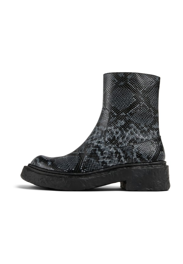 VAMONOS - Platform ankle boots - grau schwarz