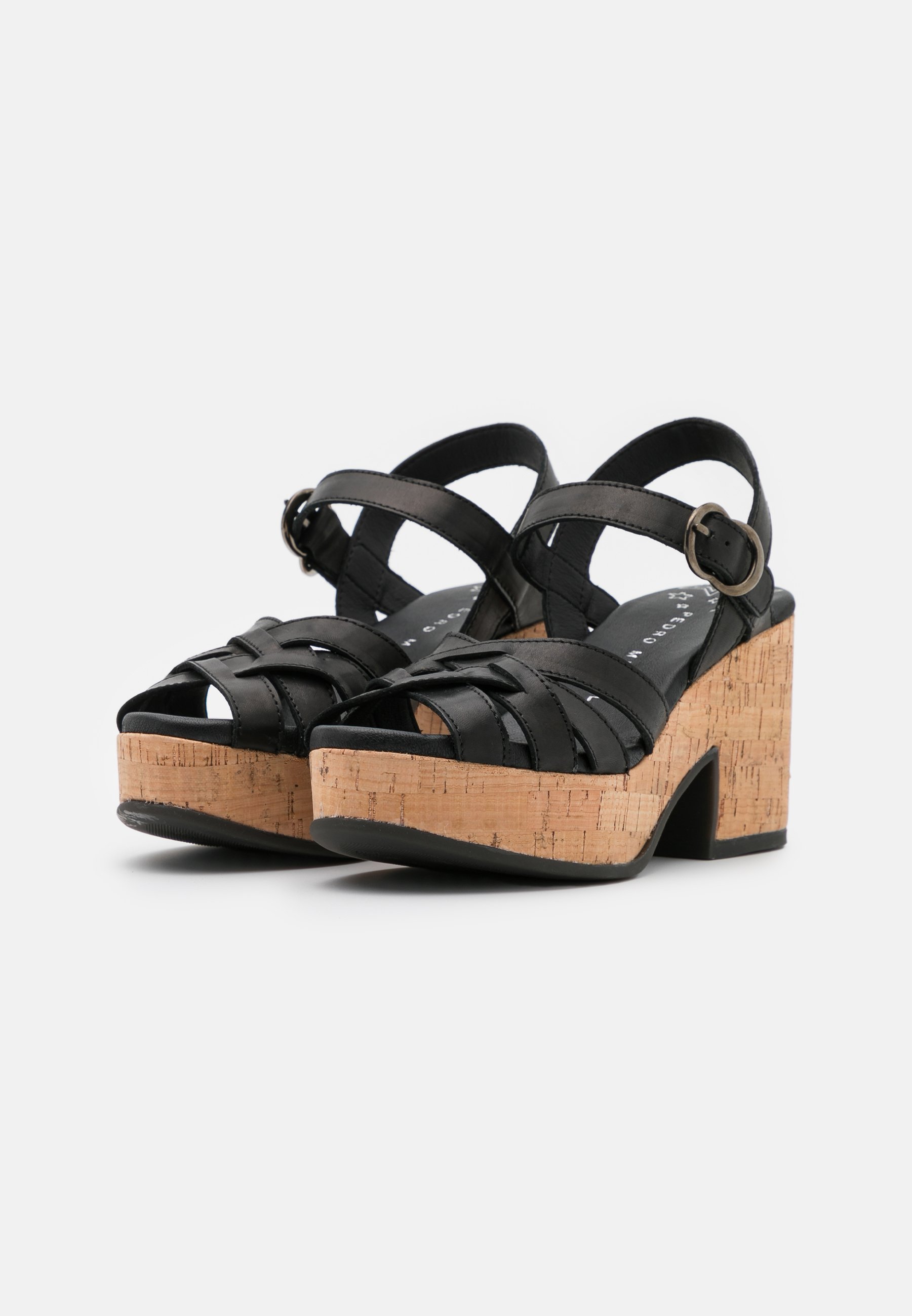 Pedro Miralles Sandalias con plataforma - alfa nero/negro - Zalando.es