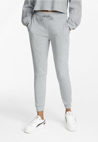 Puma CLASSICS RIBBED - Tréningruha alsók - light gray heather