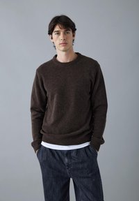 Casual Friday KARL CREW NECK BOUNTY  - Strickpullover - demitasse melange