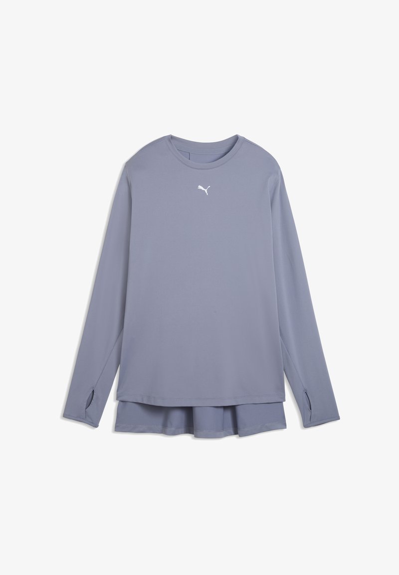 Puma Modest Puma MODEST TEE - Longsleeve - gray sky/grijs - Zalando.nl