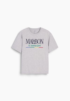 GAP, MALBON LOGO UNISEX - Camiseta estampada - light heather grey