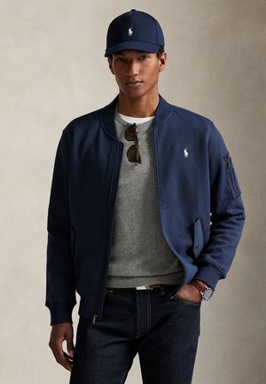 Polo Ralph Lauren DOUBLE-KNIT BOMBER JACKET - Giubbotto Bomber - aviator navy