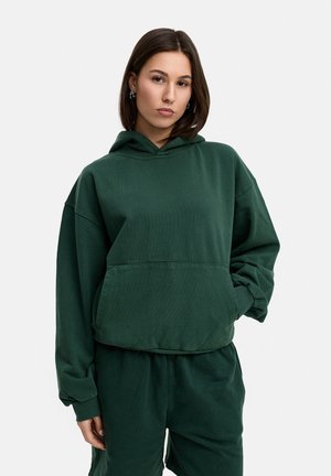 Hoodie - green washed
