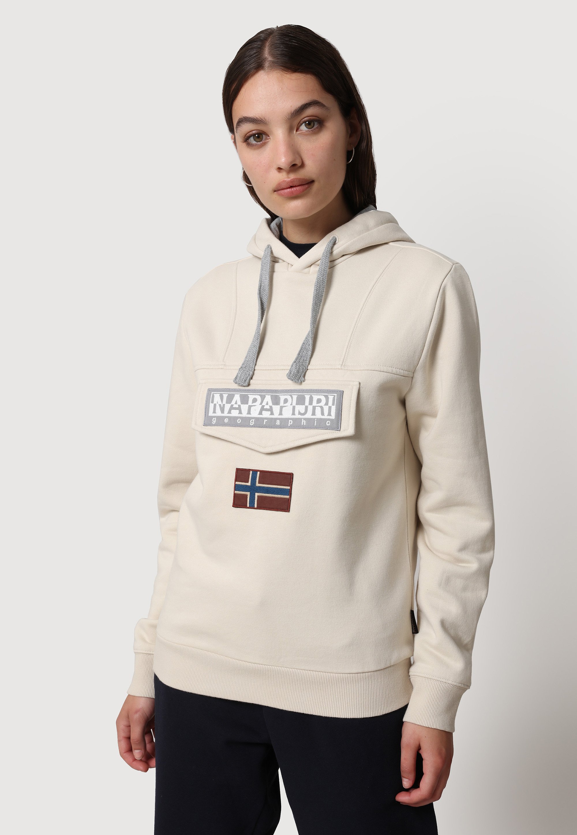 Napapijri BURGEE - Sudadera - whitecap gray/blanco - Zalando.es
