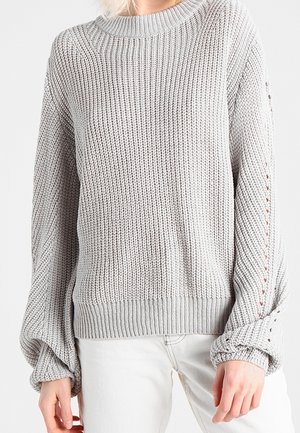Maglione - mottled light grey