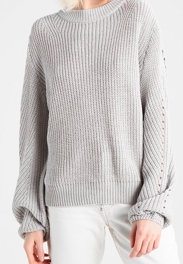 Gina Tricot Maglione - mottled light grey