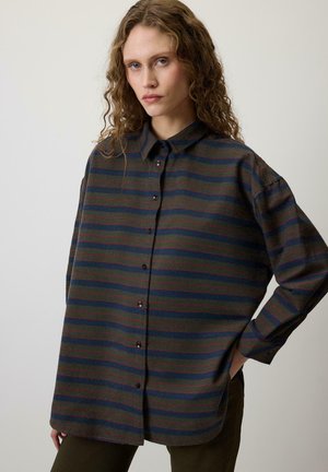 Gombos blúz - khaki