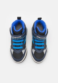 Geox INEK BOY LIGHT UP - Baskets montantes - navy/turquoise