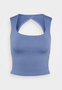 Hollister Soft Stretch Seamless Fabric Open Back Top Top