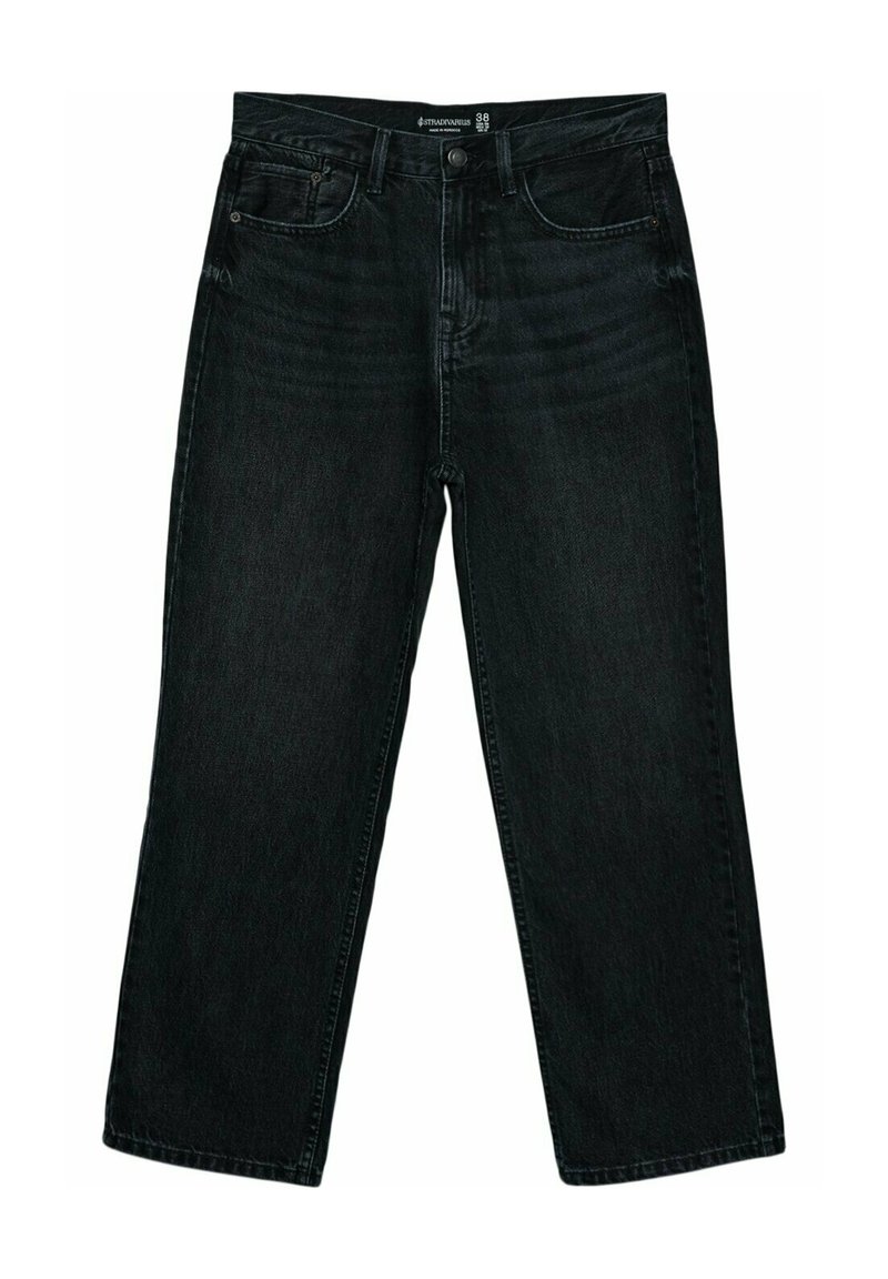 Stradivarius Straight leg jeans donkergrijs Stradivarius Straight leg jeans donkergrijs