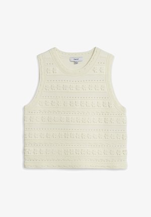 Twist, WITH FLOWER EMBROIDERY - Jersey de punto - natural