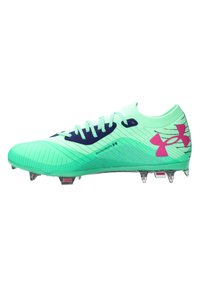 Under Armour SHADOW ELITE 2.0 FG - Scarpe da calcio per terreni duri - matrix green  vapor green astro pink