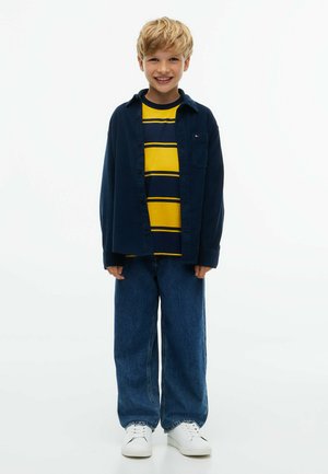 Tommy Hilfiger, TOMMY HILFIGER REGULAR FIT PATCH POCKET CORDUROY SHIRT - Skjorter - dark blue