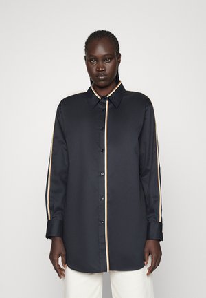 BACORA - Button-down blouse - black