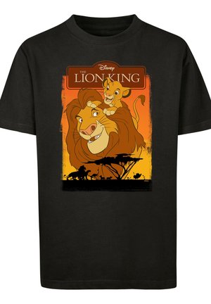 DISNEY KÖNIG DER LÖWEN SIMBA UND MUFASA - Print T-shirt - black