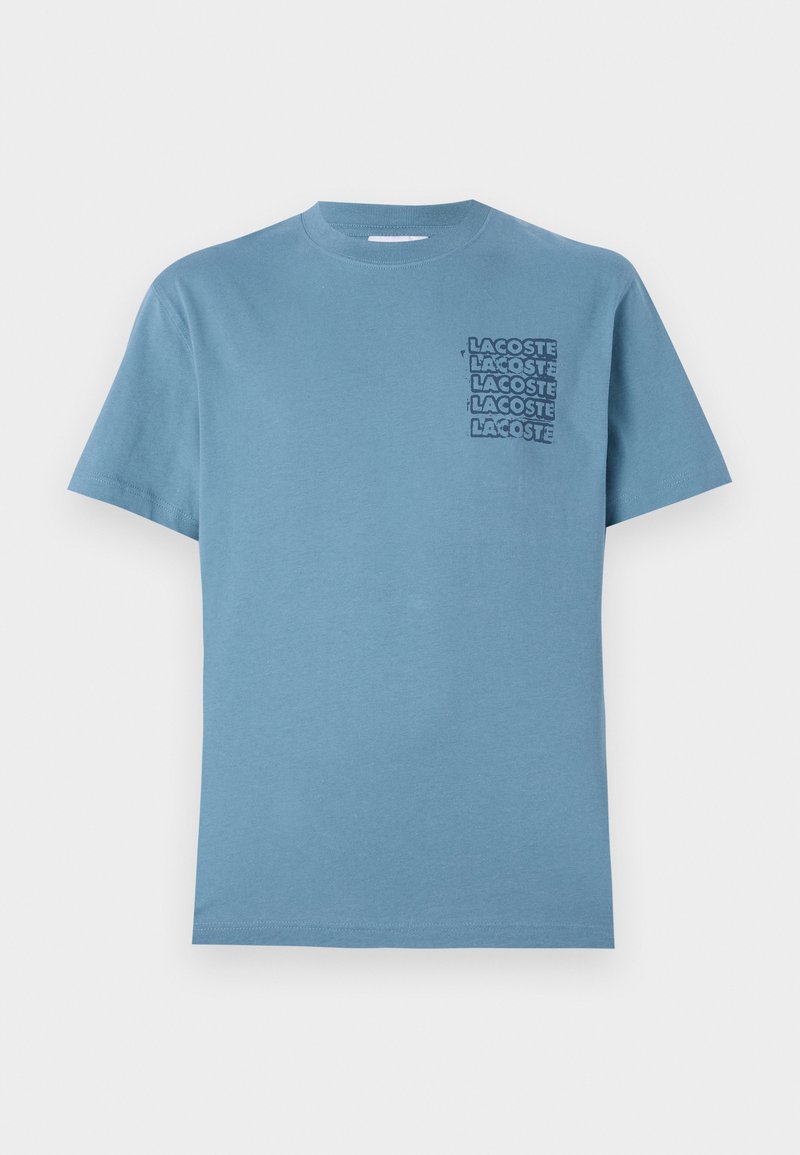 Lacoste T-shirt print blauw