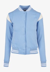 Urban Classics - LADIES INSET COLLEGE JACKET - Zip-up sweatshirt - clearwater/whitesand Thumbnail Image 1