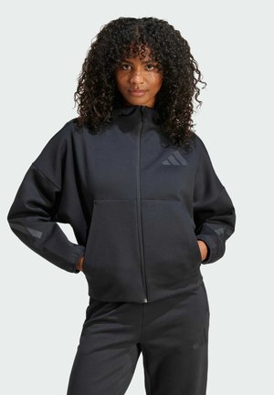 adidas Sportswear Vetoketjullinen college - black
