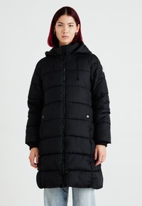 GAP LOGO LONG PUFFER COAT - Vinterkåpe / -frakk - black