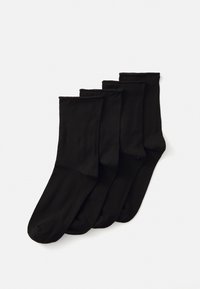 ROLL EDGE 4 PACK - Socken - black