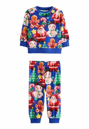 SINGLE SOFT TOUCH - REGULAR FIT SET - Nachtwäsche Set - blue christmas character