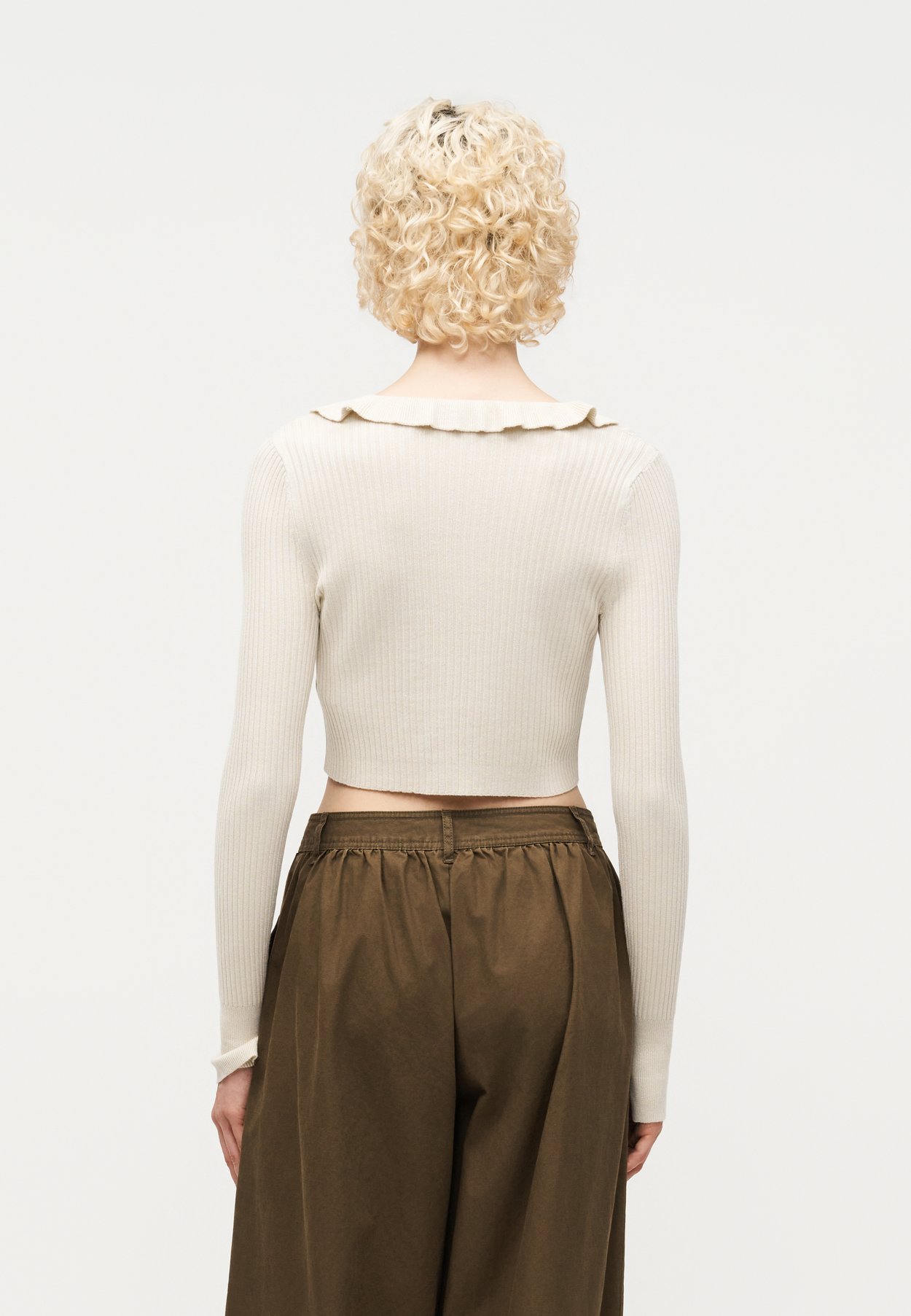 ONLMILA SHORT RUFFLE CARDIGAN