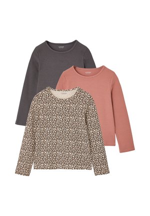 Vertbaudet, VERTBAUDET 3ER-PACK SHIRTS MIT LANGEN ÄRMELN MÄDCHEN BASIC - Long sleeved top - vanille