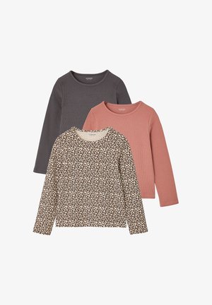 Vertbaudet, VERTBAUDET 3ER-PACK SHIRTS MIT LANGEN ÄRMELN MÄDCHEN BASIC - Long sleeved top - vanille