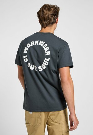 SHORT SLEEVE GRAPHIC - T-shirt con stampa - washed black