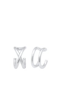 2 PACK CROSSED - Kõrvarõngad - silver coloured