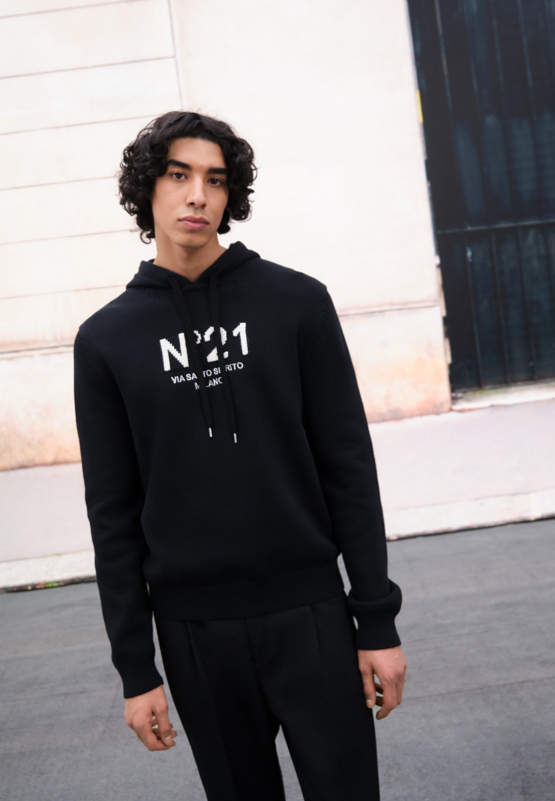 N°21 | CARDIGAN IN MAGLIA A TRECCE CON LOGO – CBBOTTAZZO