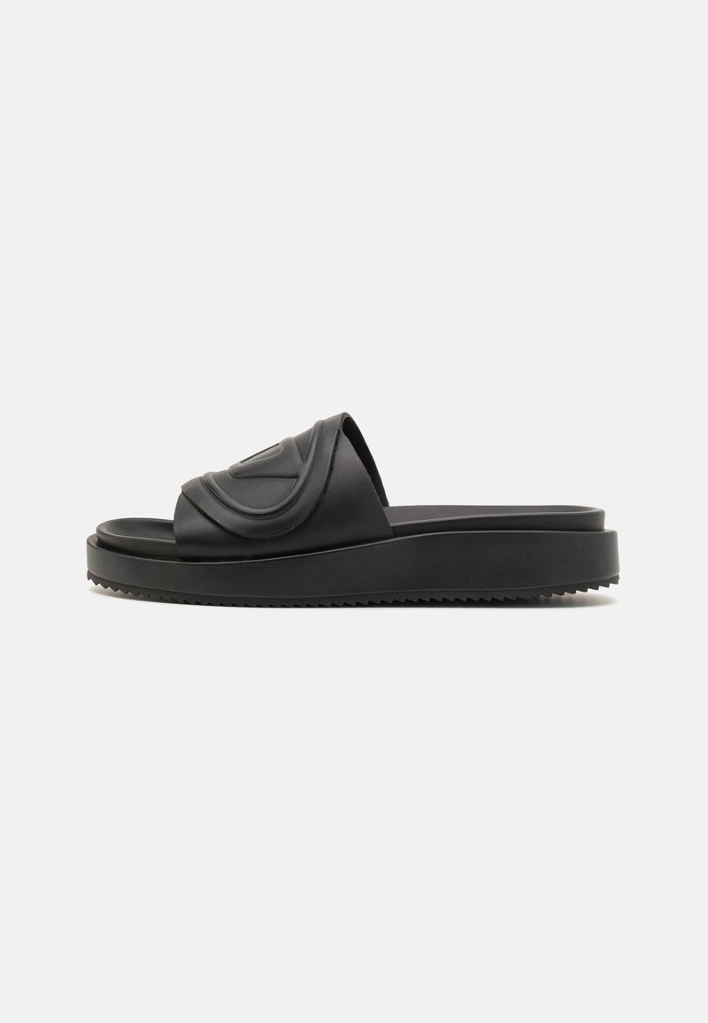 Diesel - SA-SLIDE D OVAL - Mules - black, Enlarge