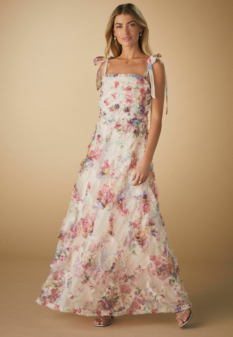Next REGULAR FIT -3D RUFFLE TIE STRAP - Proginė apranga - blush pink floral