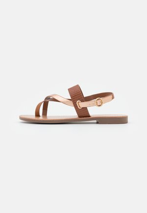Sandalias de dedo - cognac