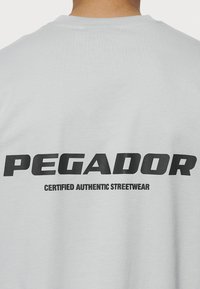 Pegador COLNE LOGO TEE - Marškinėliai su spaudiniu - washed pearl grey/black