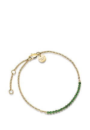 TENNIS  - Armband - gold coloured emerald